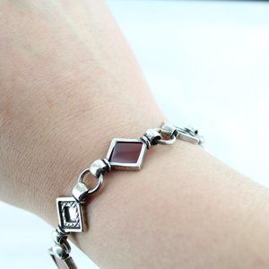 925 sterling silver  and carnelian Bracelet.